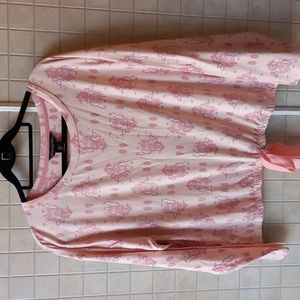 Rhapsody Noire pink elephant shirt